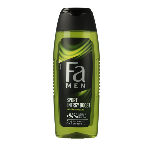 FA Bad en Douche 250 Milliliter FA Men douchegel sport energy boost 250 Milliliter