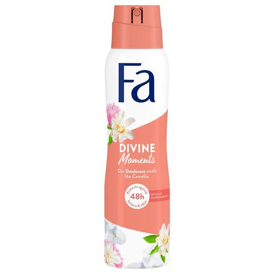 FA Deodorant 150 Milliliter FA Deodorant spray divine moments 150 Milliliter