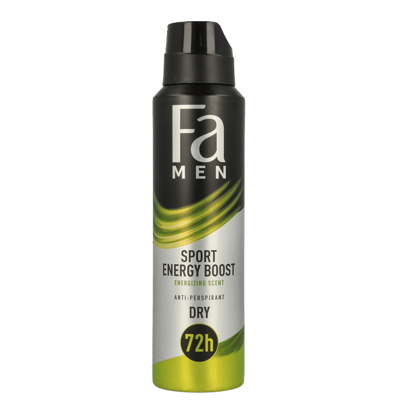 FA Deodorant 150 Milliliter FA Deodorant spray men sport energy boost 150 Milliliter