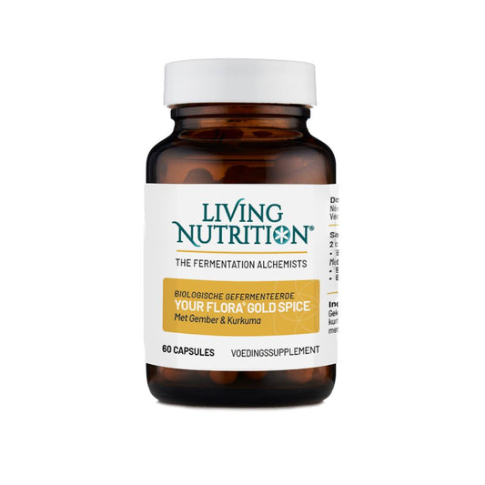 Living Nutrition Your Flora Gold Spice met gember en kurkuma bio 60.00 Capsules