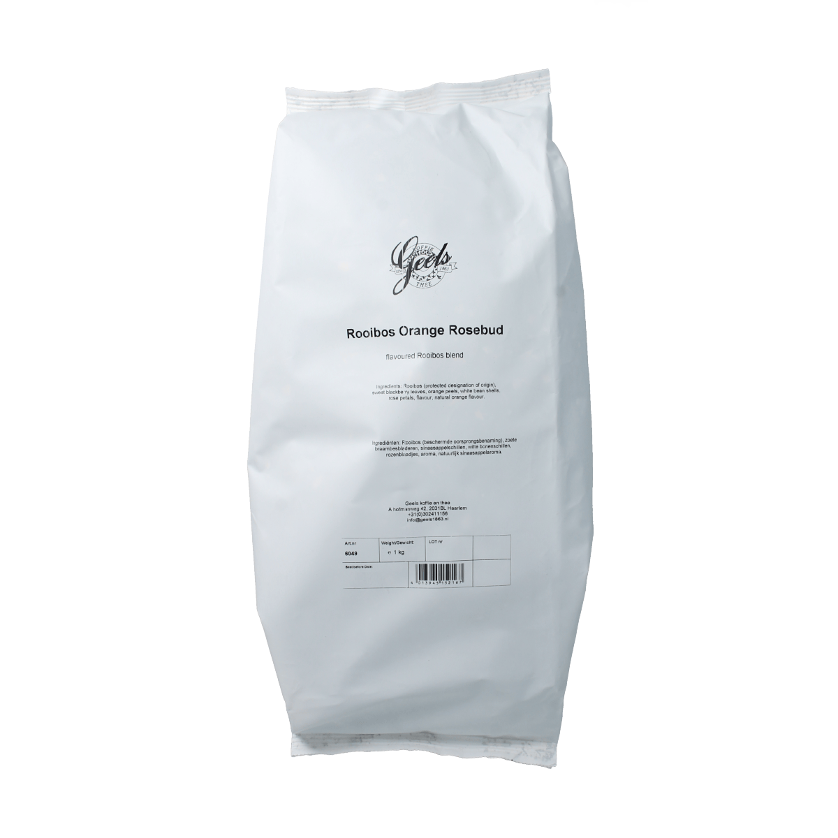 Geels Koffie en Thee 1.00 Kilogram Geels Rooibos orange rosebud 1.00 Kilogram