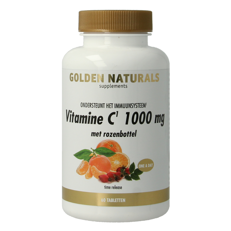 Golden Naturals Vitamine Multi 60 Tabletten Golden Naturals Vitamine C 1000mg met rozenbottel 60 Tabletten