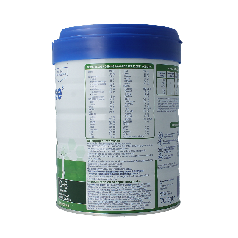Hero Baby en Peuter Voeding 700 Gram Hero Nutrasense comfort+ AR 1 (0-6mnd) 700 Gram