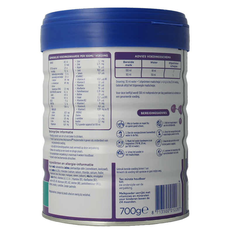 Hero Baby en Peuter Voeding 700 Gram Hero Nutrasense peutermelk 4 (1+jr) 700 Gram