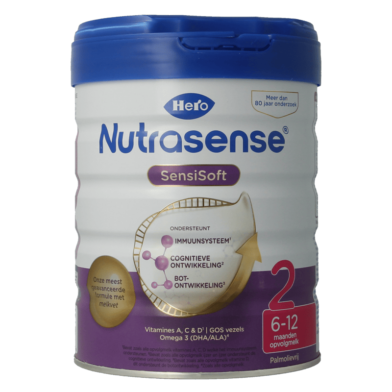 Hero Baby en Peuter Voeding 800 Gram Hero Nutrasense SensiSoft opvolgmelk 2 (6-12mnd) 800 Gram