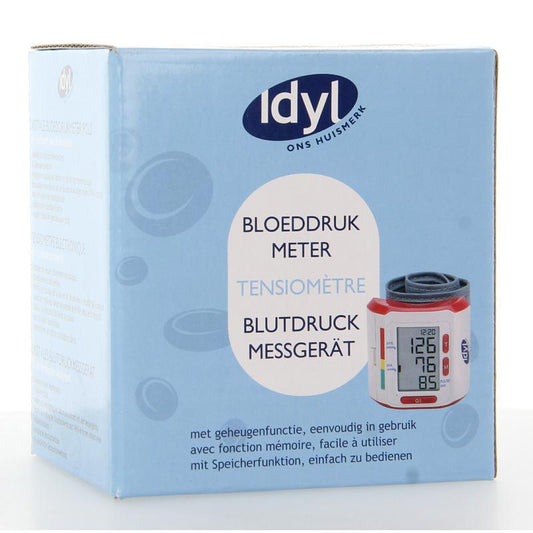 Idyl Glucosemeters, Bloeddrukmeters en Manchetten 1.00 Stuks Idyl Op=Op Bloeddrukmeter pols/tensiometre NL-FR-DE 1.00 Stuks