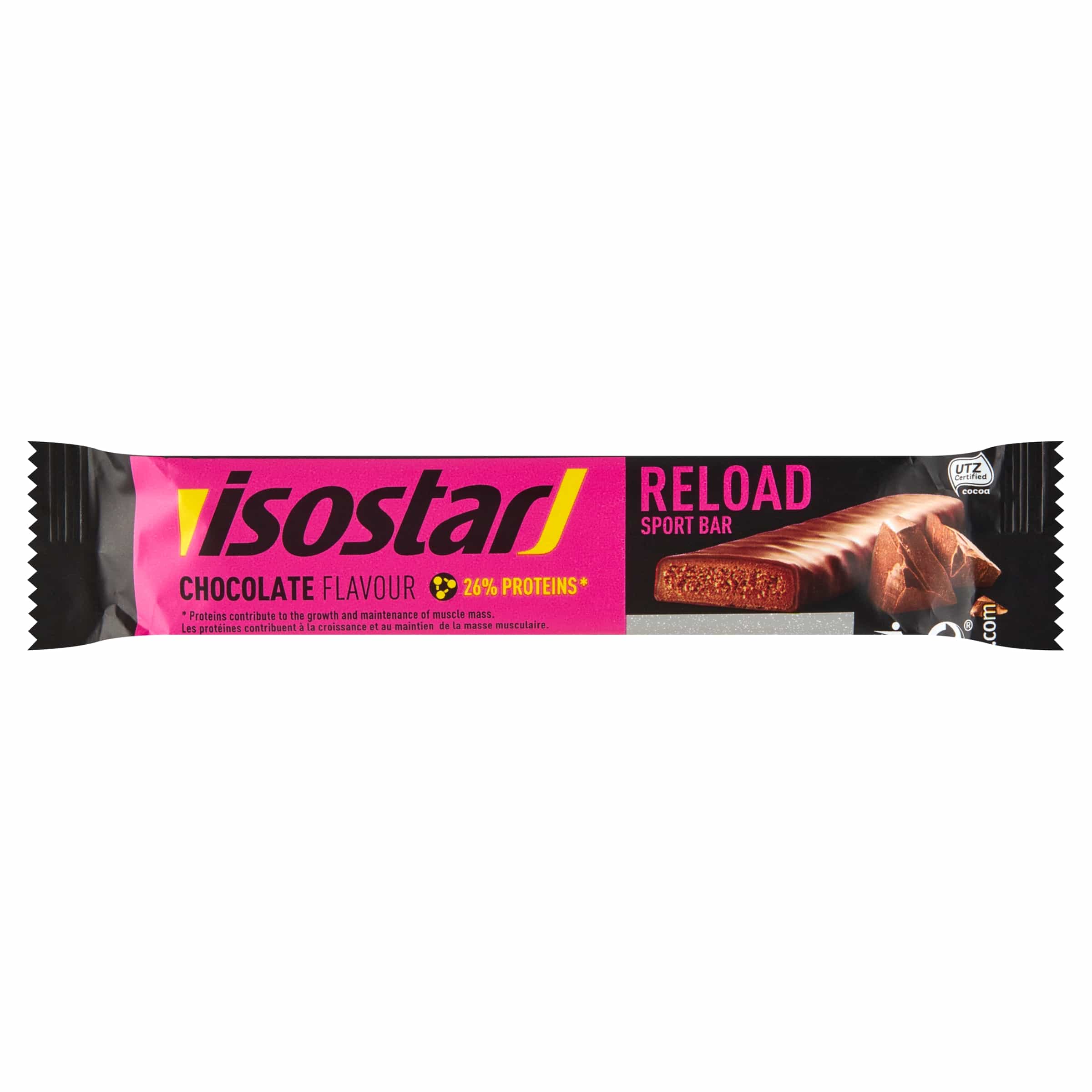 Isostar Snacks en Tussendoortjes 40.00 Gram Isostar Op=Op Reload sport bar chocolate 40.00 Gram