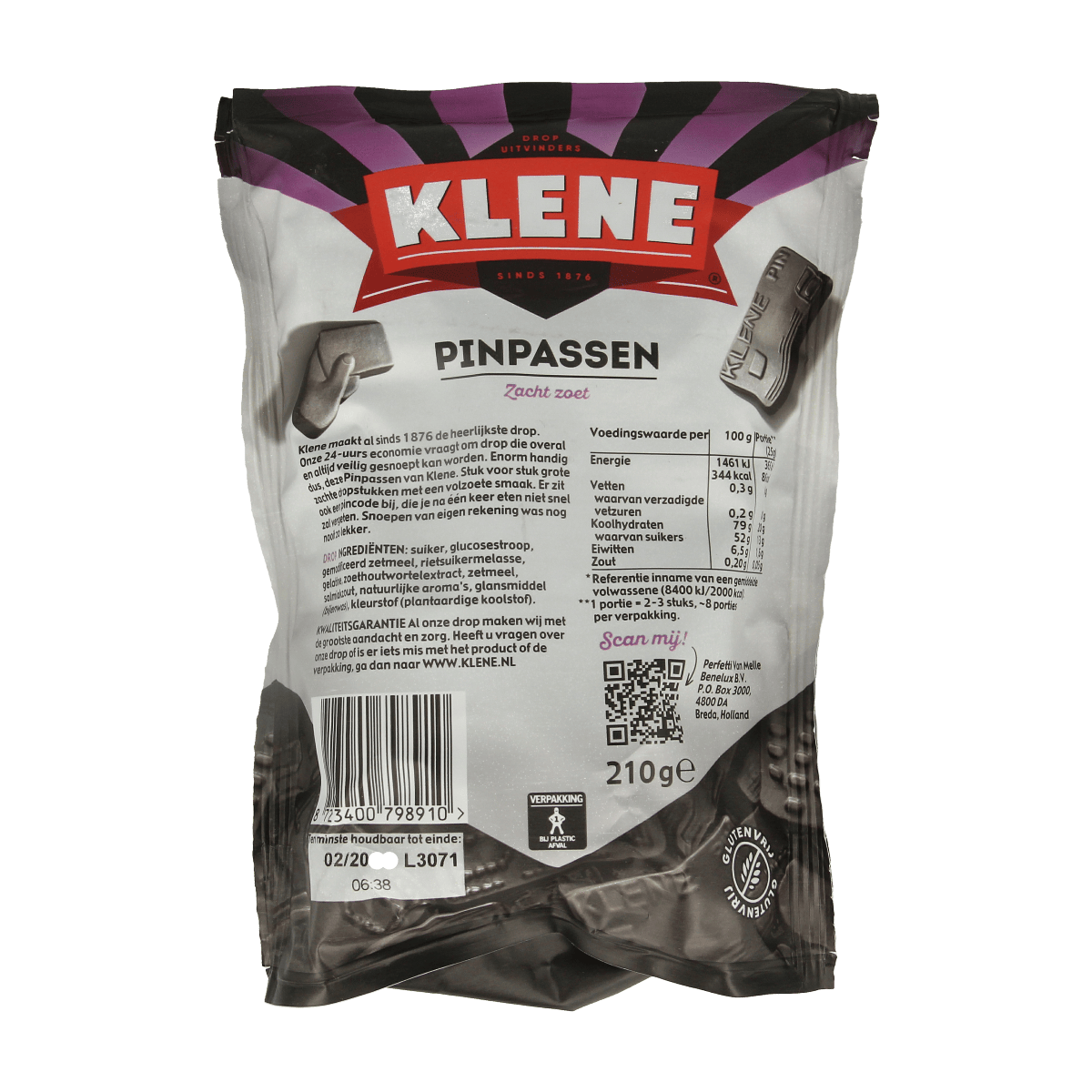 Klene Snoepgoed 210.00 Gram Klene Pinpassen 210.00 Gram