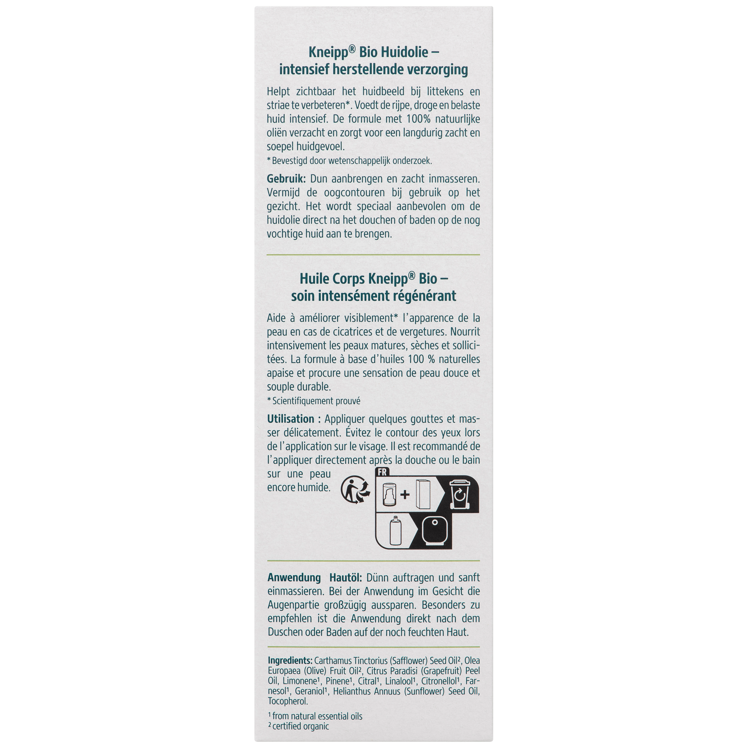 Kneipp Lichaamsverzorging 100.00 Milliliter Kneipp Huidolie Bio 100.00 Milliliter