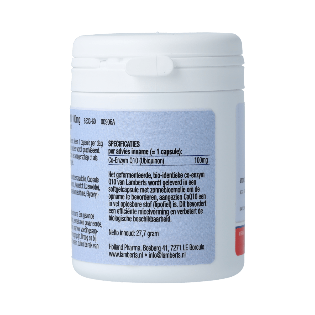 Lamberts Vitamine Enkel 60.00 Capsules Lamberts Co enzym Q10 100mg 60.00 Capsules