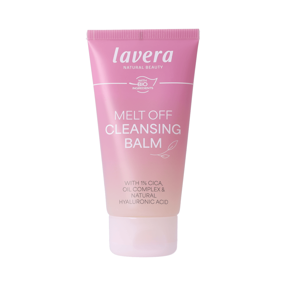 Lavera Melt Off Cleansing Balm 75ml for face skincare, soft texture and natural ingredients in a clear jar