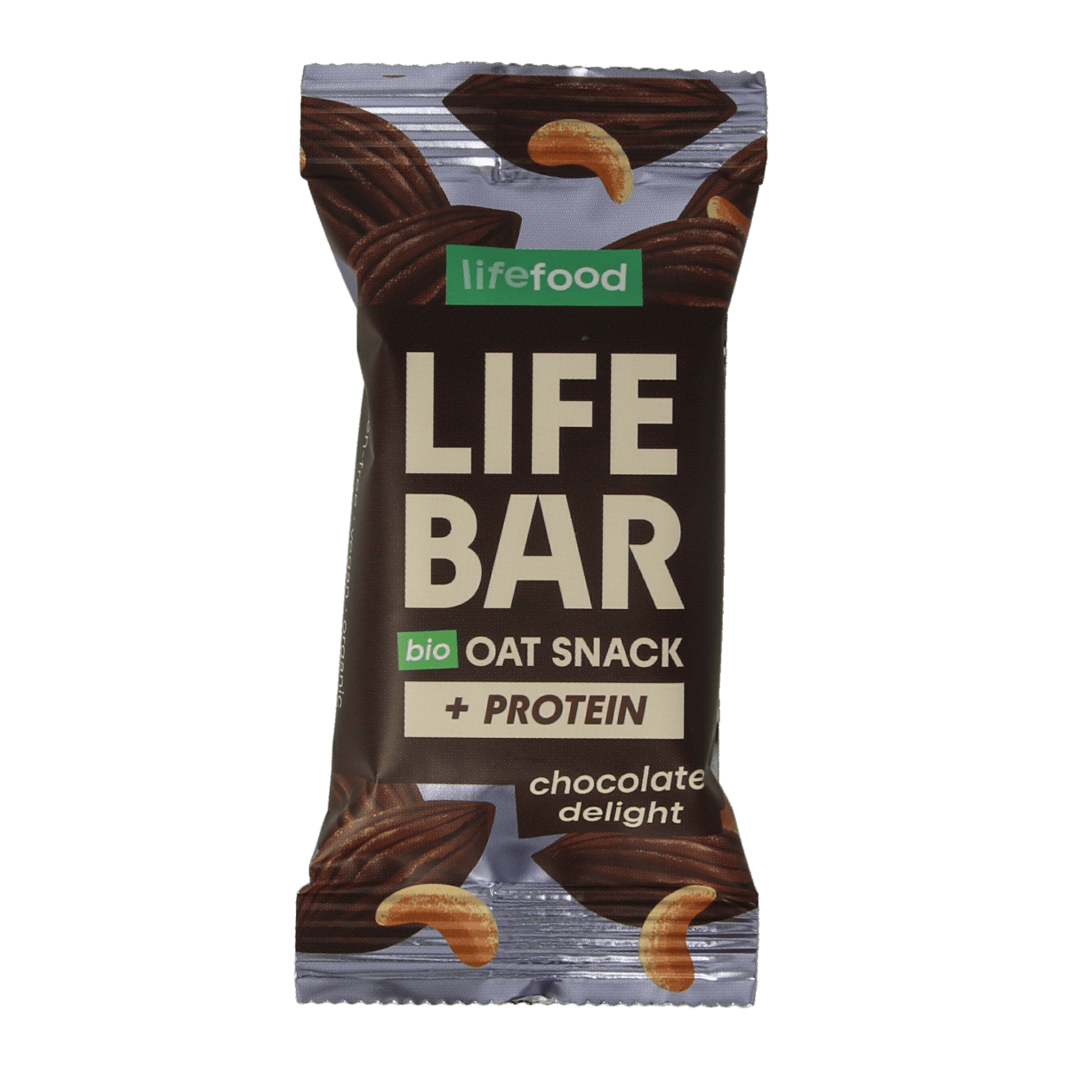 Lifefood Snacks en Tussendoortjes 40.00 Gram Lifefood Lifebar oatsnack proteine chocolate delight bio 40.00 Gram