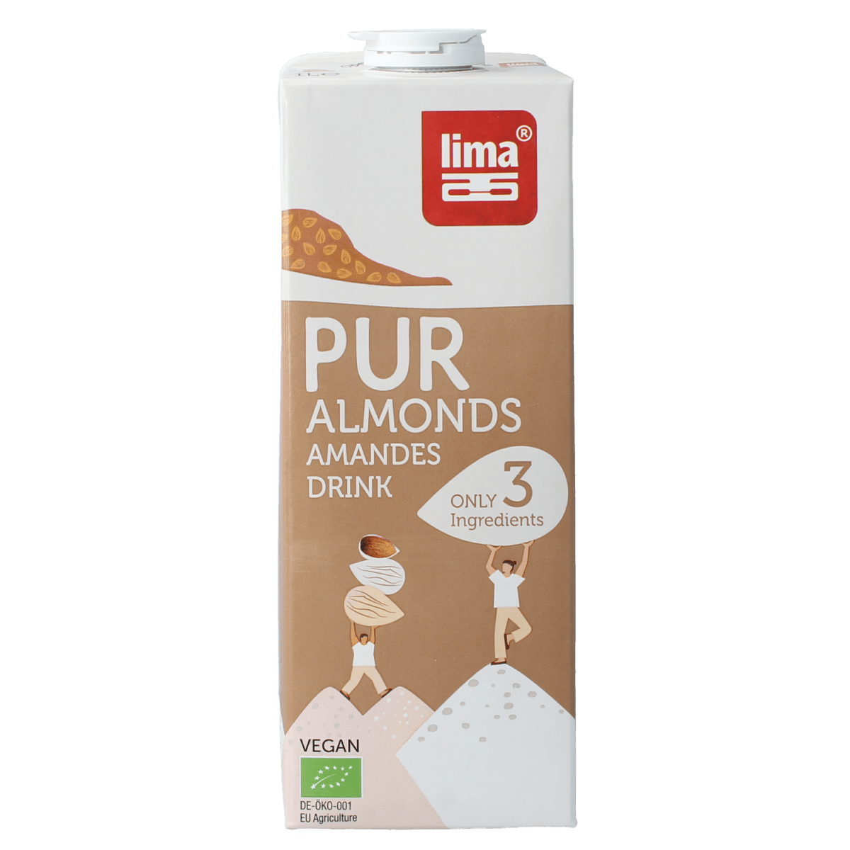 Lima Dranken en Sappen 1.00 Liter Lima Pur almond drink bio 1.00 Liter