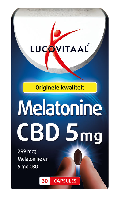 Lucovitaal Kruidenpreparaten 30 Capsules Lucovitaal Melatonine CBD 5mg 30 Capsules