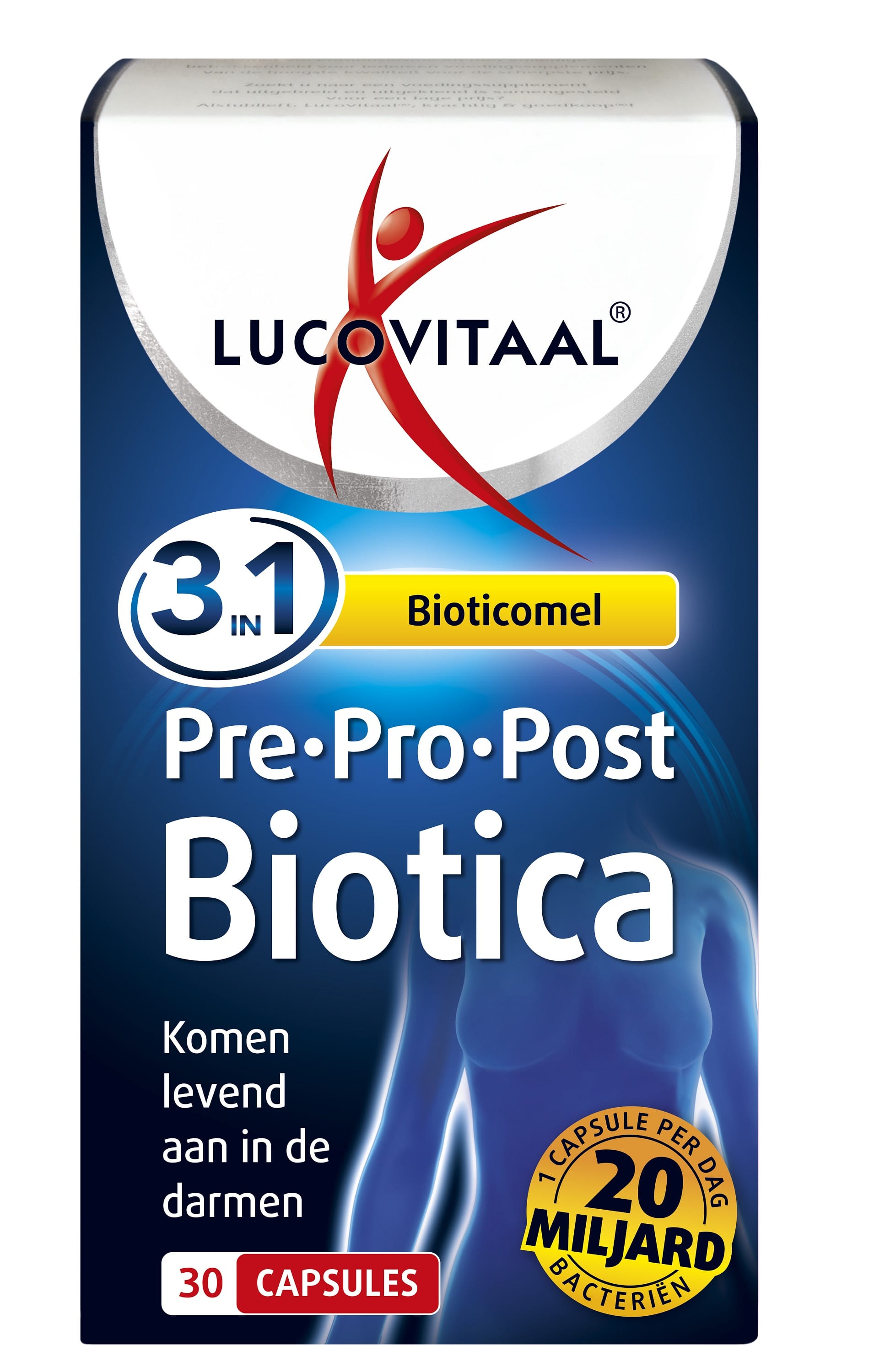 Lucovitaal Micro-organismen 30.00 Capsules Lucovitaal Pre pro post biotica 30.00 Capsules