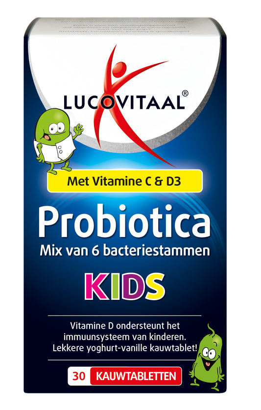 Lucovitaal Micro-organismen 30.00 Kauwtabletten Lucovitaal Probiotica kids 30.00 Kauwtabletten