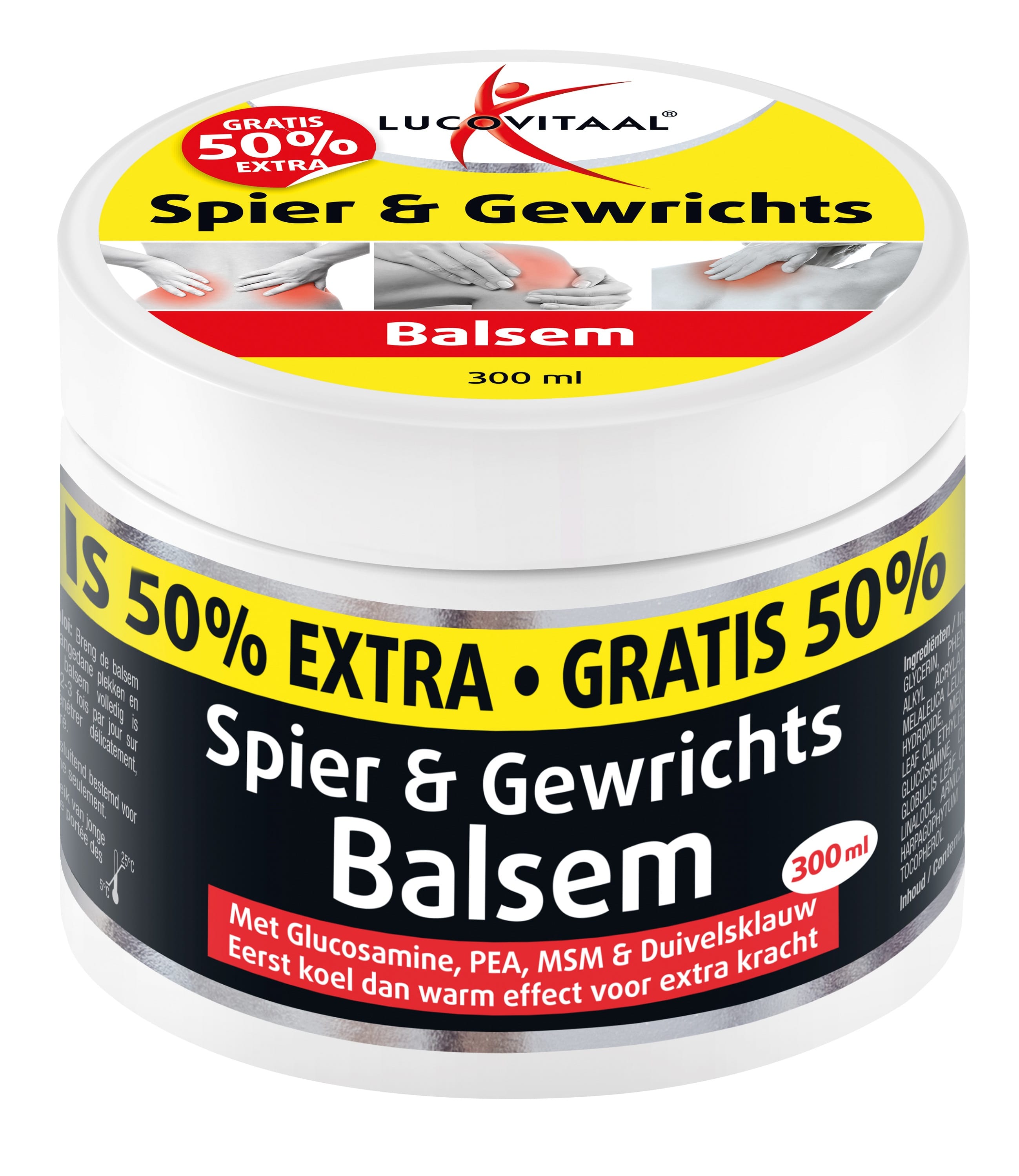 Lucovitaal Spierverzorging en Gewrichtsverzorging 300.00 Milliliter Lucovitaal Spier & gewrichtsbalsem 50% extra 300.00 Milliliter
