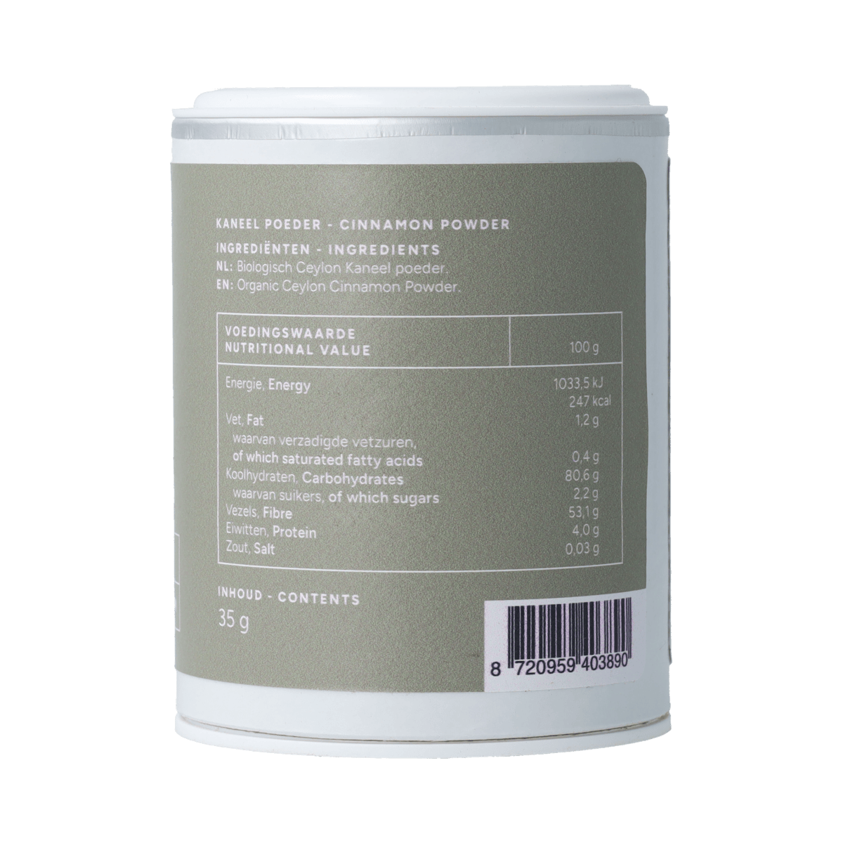Mattisson Levensmiddelen 35.00 Gram Mattisson Organic Ceylon Kaneel 35.00 Gram