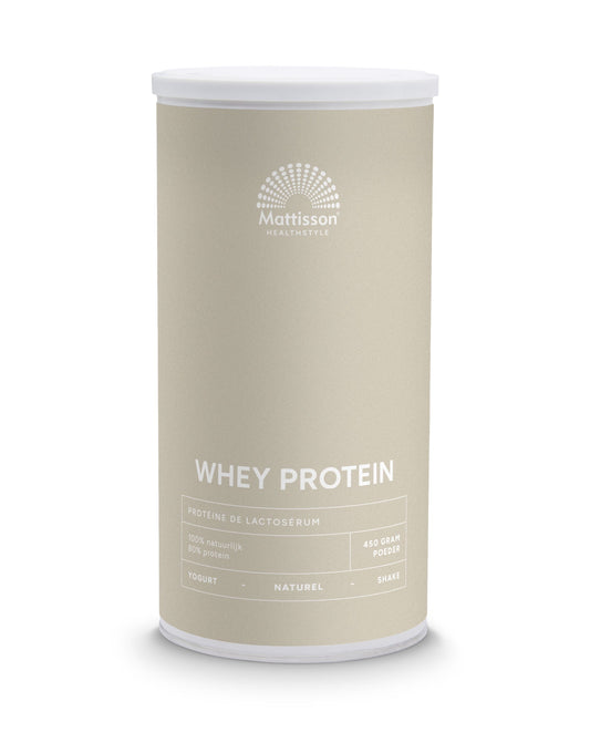 Mattisson Sportvoeding 450 Gram Mattisson Sport wei whey proteine concentraat naturel 450 Gram