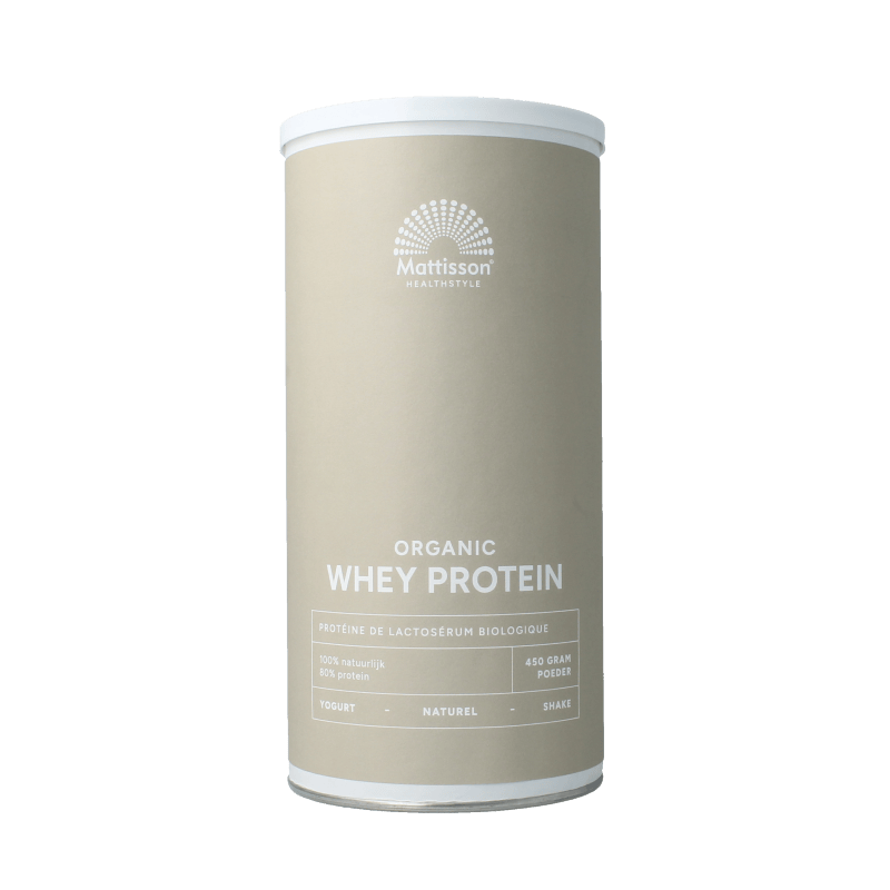 Mattisson Sportvoeding 450 Gram Mattisson Wei whey proteine naturel 80% bio 450 Gram