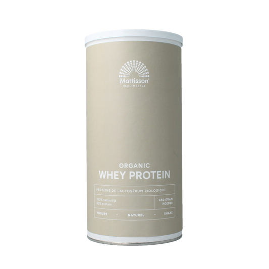 Mattisson Sportvoeding 450 Gram Mattisson Wei whey proteine naturel 80% bio 450 Gram