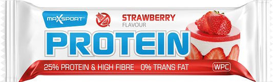 Max Sport Snacks en Tussendoortjes 60 Gram Max Sport Proteine bar strawberry 60 Gram