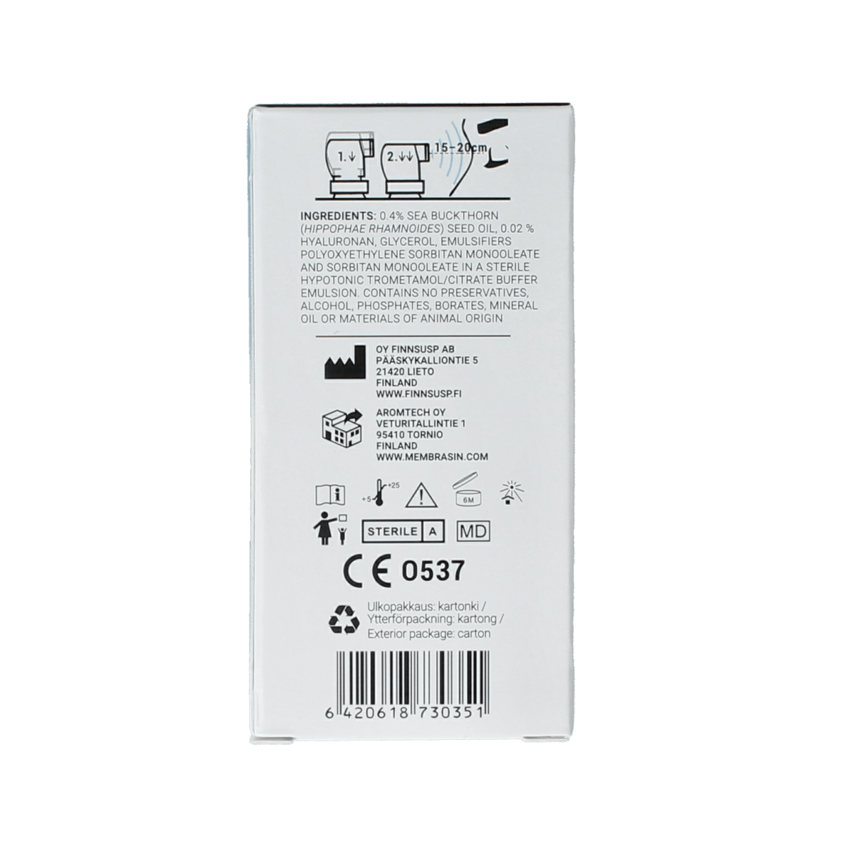 Membrasin Oogverzorging 17.00 Milliliter Membrasin Vision vitality spray 17.00 Milliliter