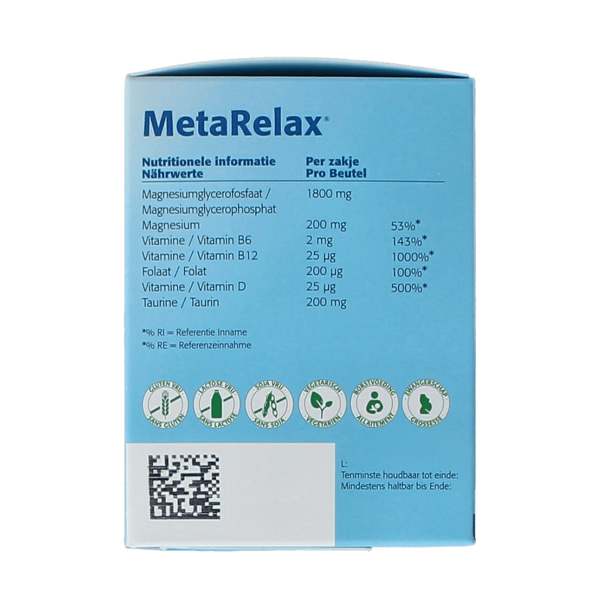 Metagenics Mineralen Multi 20.00 Sachets Metagenics Metarelax 20.00 Sachets