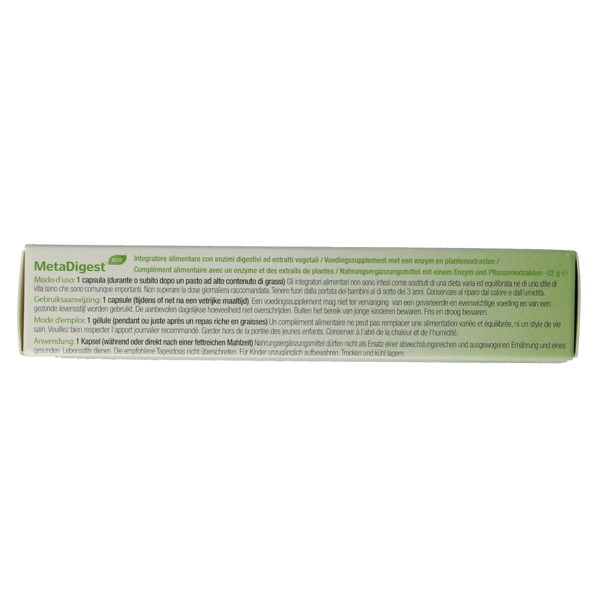 Metagenics Vezels en Enzymen 30.00 Capsules Metagenics Metadigest keto 30.00 Capsules