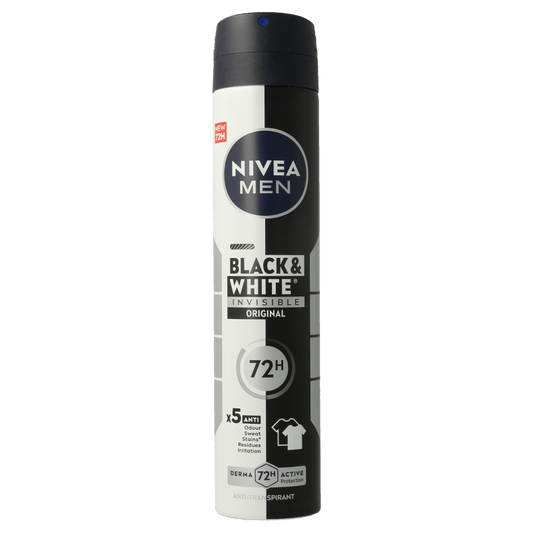 Nivea Deodorant 200 Milliliter Nivea Men deodorant black & white XL spray 200 Milliliter