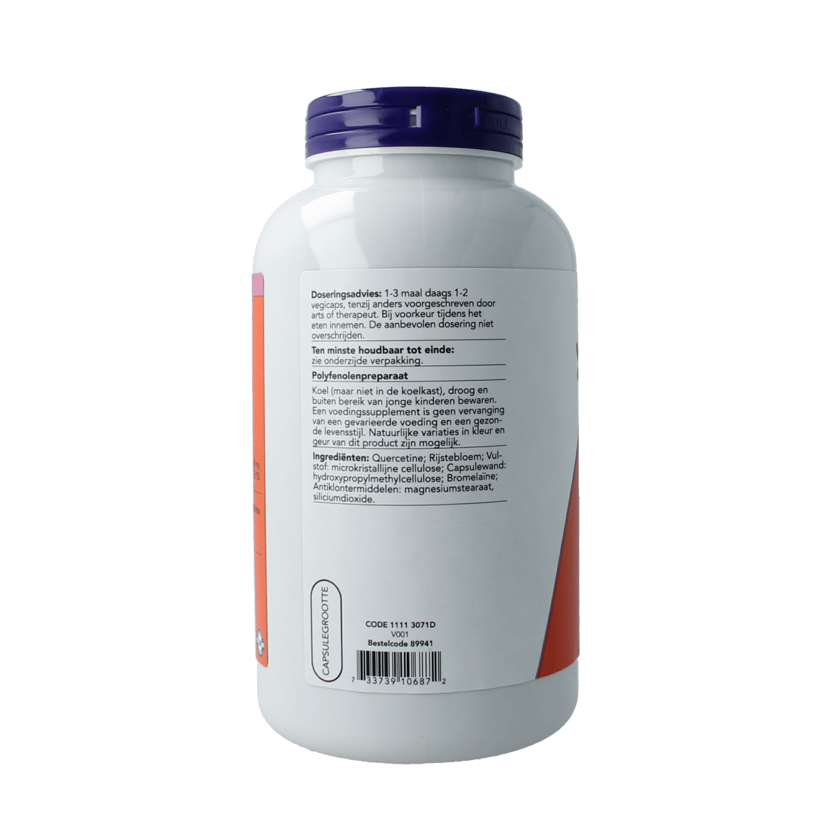 NOW Kruidenpreparaten 240.00 Vegetarische capsules NOW Quercetine met bromelaine 240.00 Vegetarische capsules