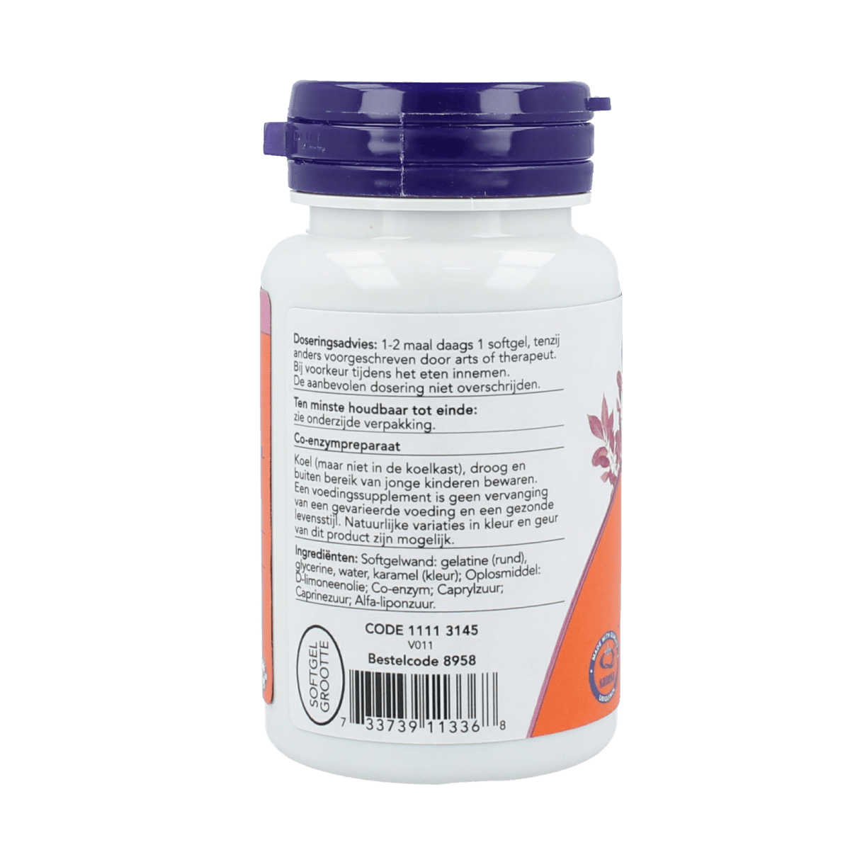 NOW Vitamine Enkel 60.00 Softgels NOW Co-Q10 ubiquinol 50mg 60.00 Softgels