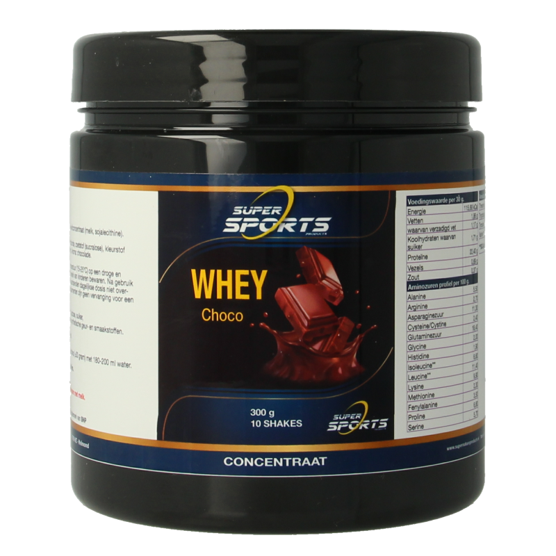 Nutritex Aminozuren 300 Gram Nutritex Whey proteine chocolade 300 Gram
