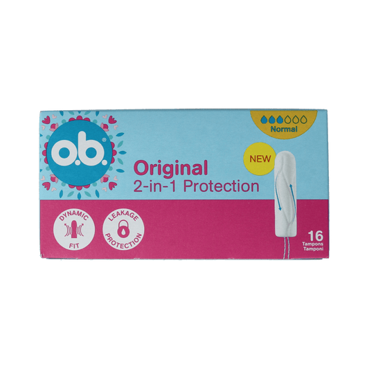 OB Damesverband en Tampons 16.00 Stuks OB Tampons original dynamic fit normal 16.00 Stuks