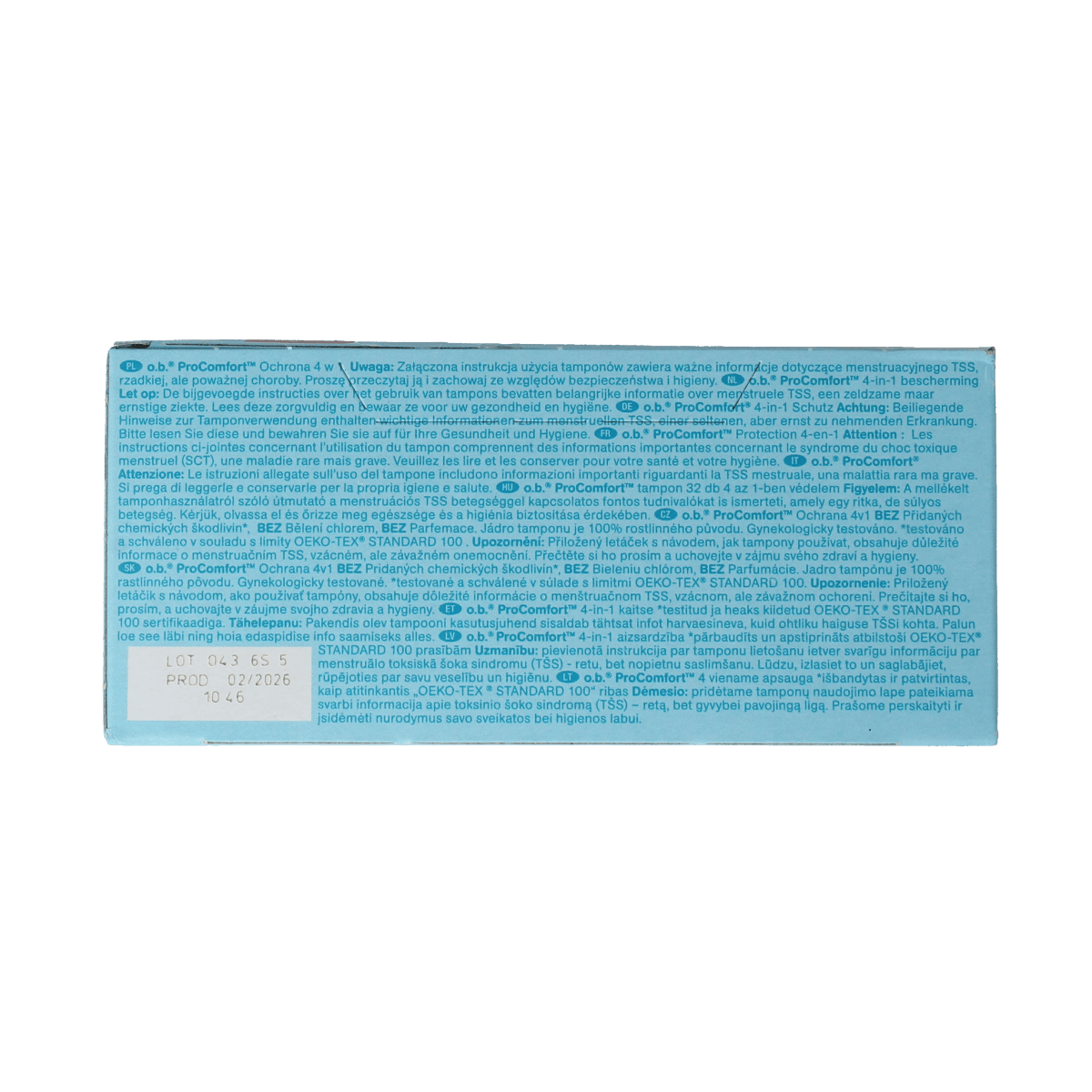 OB Damesverband en Tampons 32.00 Stuks OB Tampons pro comfort advanced super 32.00 Stuks