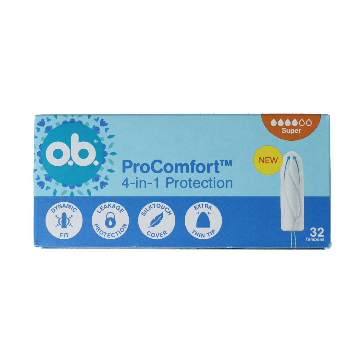 OB Damesverband en Tampons 32.00 Stuks OB Tampons pro comfort advanced super 32.00 Stuks