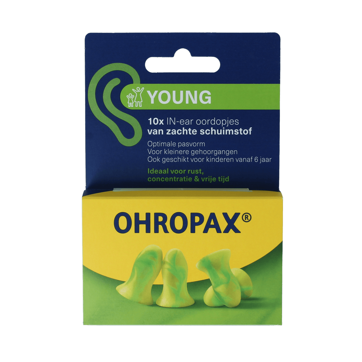 Ohropax Gehoorbescherming 10.00 Stuks Ohropax Oordopjes young 10.00 Stuks