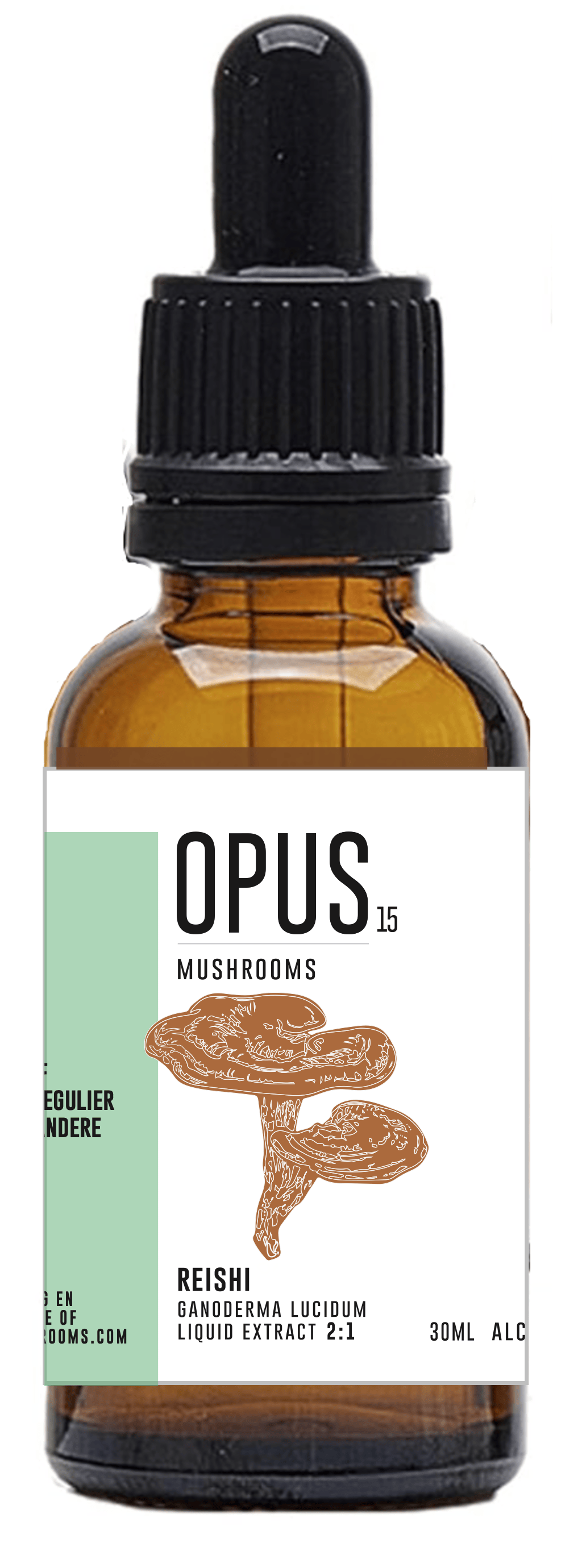 Opus Mushrooms Kruidenpreparaten 30.00 Milliliter Opus Mushrooms Reishi 2:1 bio 30.00 Milliliter