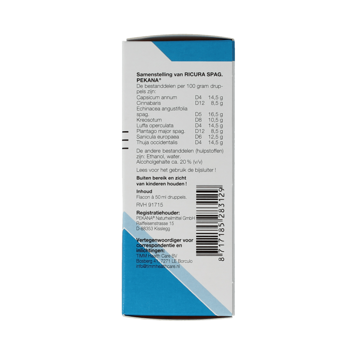 Pekana Kruidenpreparaten 50.00 Milliliter Pekana Ricura 50.00 Milliliter