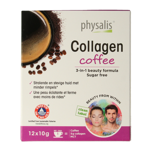 Physalis Kruidenpreparaten 12 Stuks Physalis Collagen coffee fos 10 gram 12 Stuks