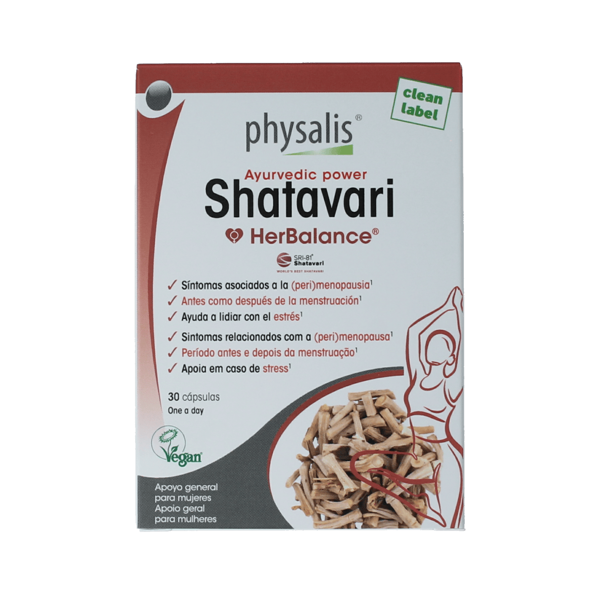Physalis Voedingssupplementen en Kruidenpreparaten 30.00 Capsules Physalis Shatavari 30.00 Capsules