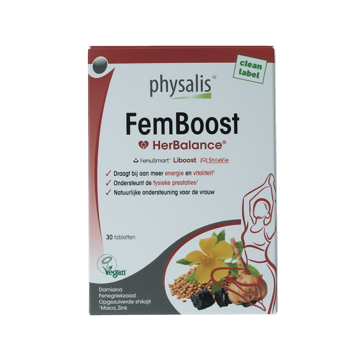 Physalis Voedingssupplementen en Kruidenpreparaten 30.00 Tabletten Physalis FemBoost 30.00 Tabletten