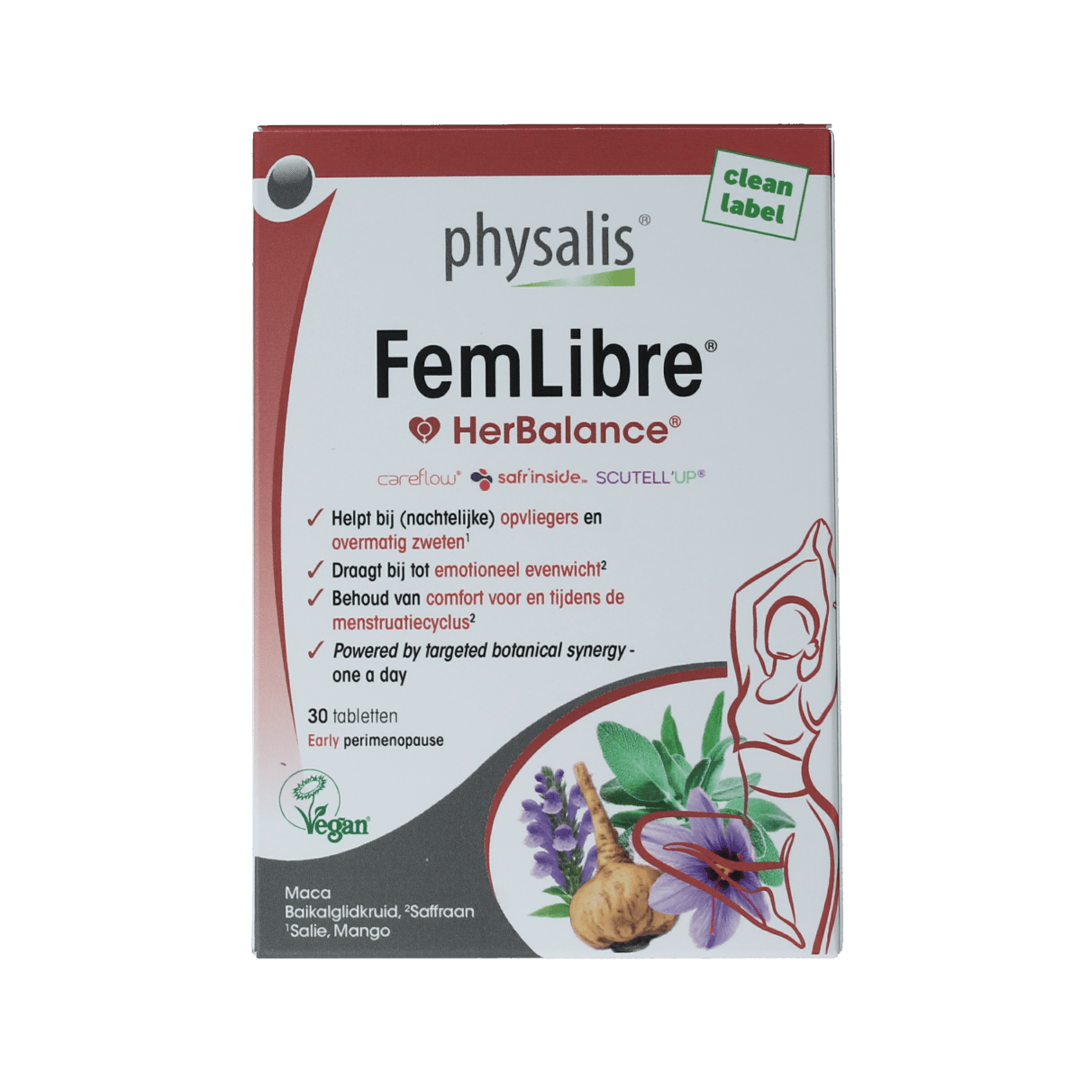 Physalis Voedingssupplementen en Kruidenpreparaten 30.00 Tabletten Physalis FemLibre 30.00 Tabletten