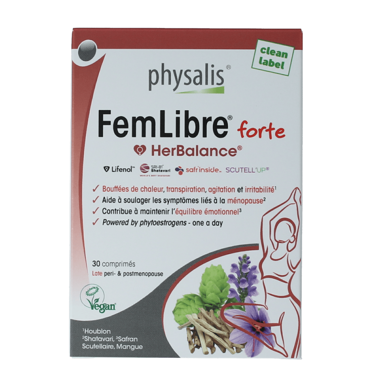 Physalis Voedingssupplementen en Kruidenpreparaten 30.00 Tabletten Physalis FemLibre forte 30.00 Tabletten