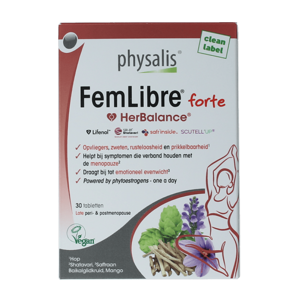 Physalis Voedingssupplementen en Kruidenpreparaten 30.00 Tabletten Physalis FemLibre forte 30.00 Tabletten