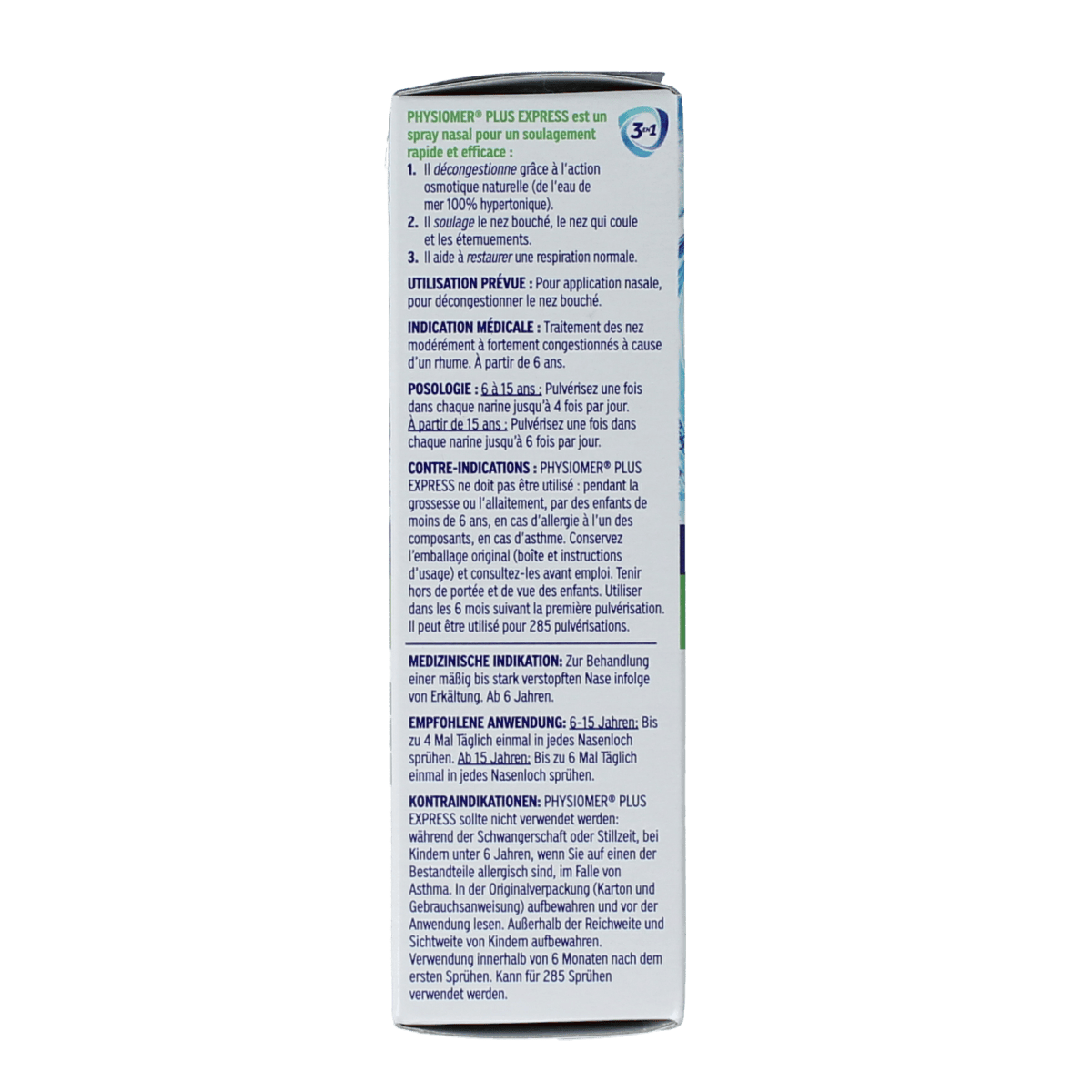 Physiomer Neusverzorging en Inhalatie 20.00 Milliliter Physiomer Plus fresh 20.00 Milliliter