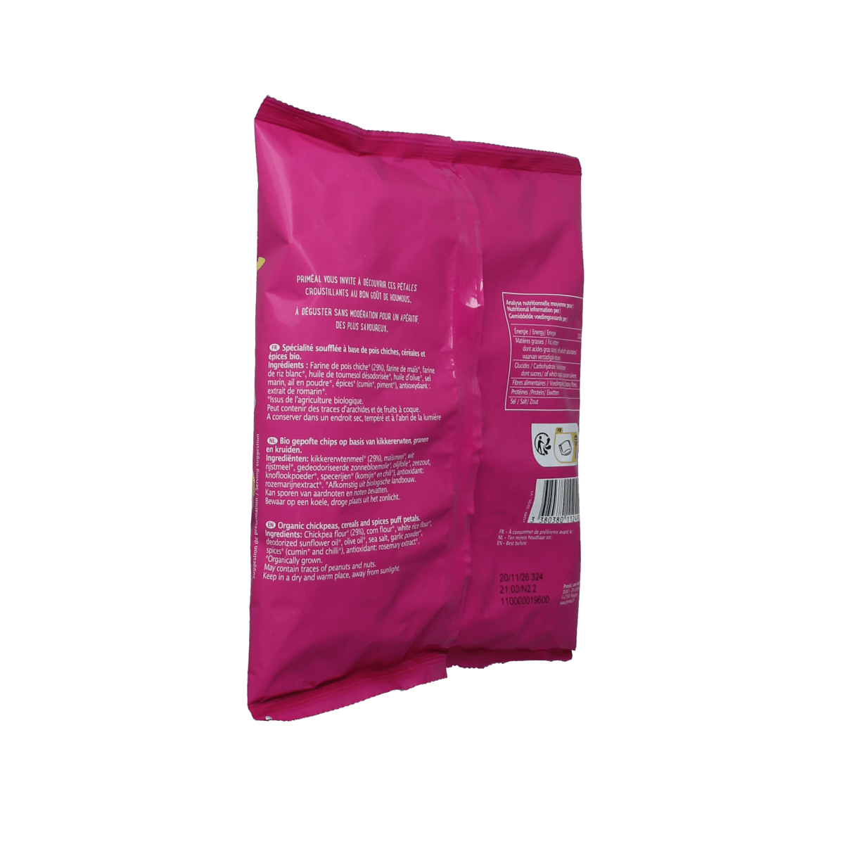Primeal Chips en Zoutjes 75.00 Gram Primeal Chips hummus bio 75.00 Gram