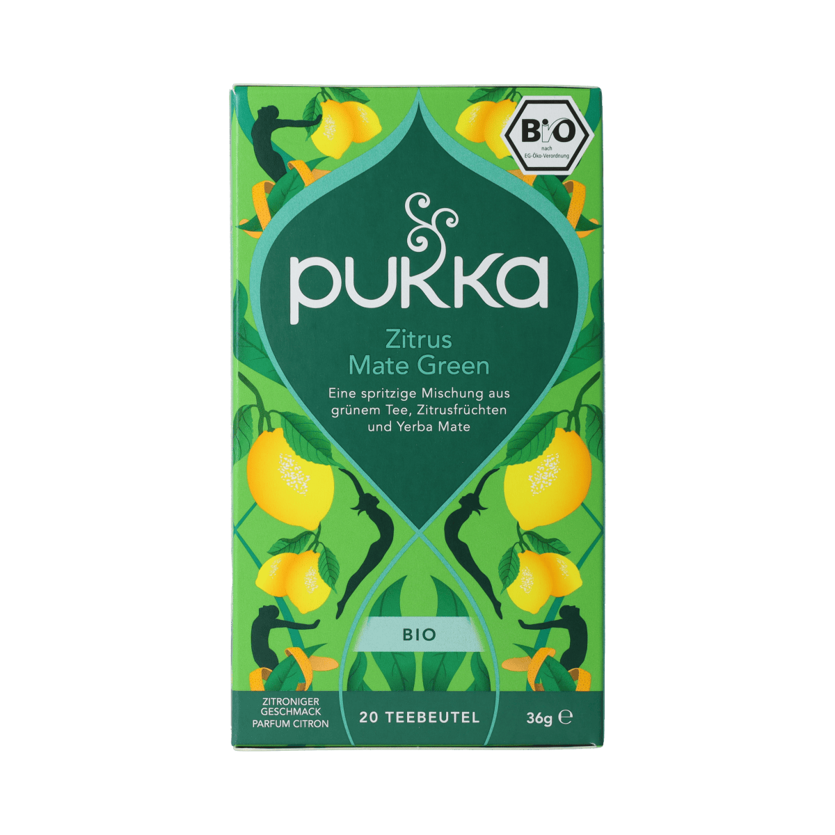 Pukka Koffie en Thee 20.00 Zakjes Pukka Citrus Yerba Green bio 20.00 Zakjes