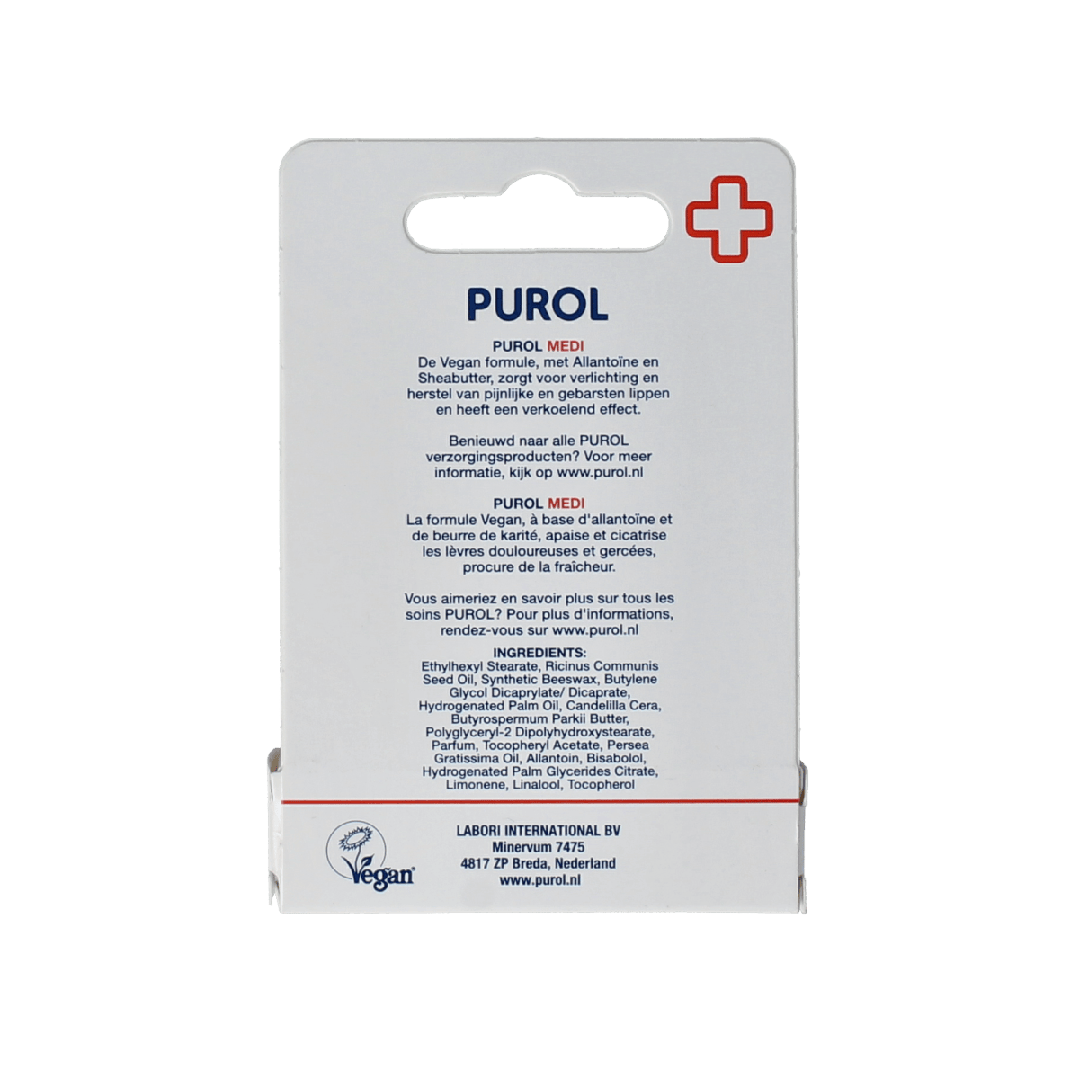 Purol Lipverzorging 4.80 Gram Purol Lippenstick medi 4.80 Gram