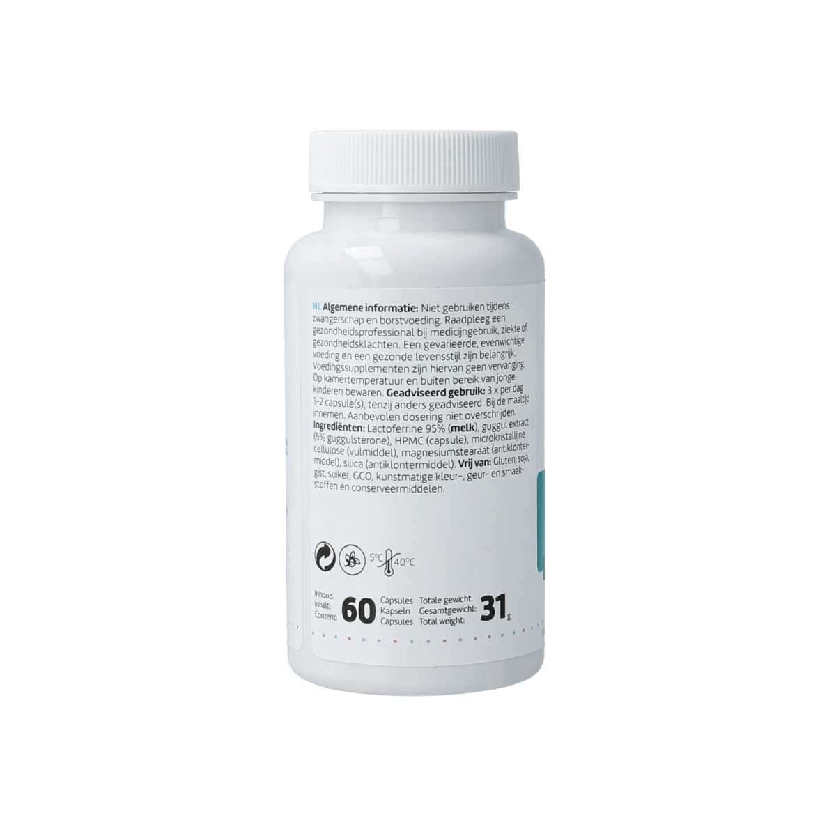 RPSH Kruidenpreparaten 60.00 Capsules RPSH Sana Intest Lactoferrine Guggul 60.00 Capsules